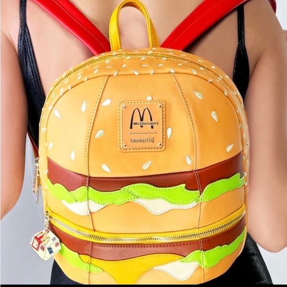 Loungefly x McDonald’s Big Mac Backpack Bag & Ice Cream Wallet Bundle NWT main image 5
